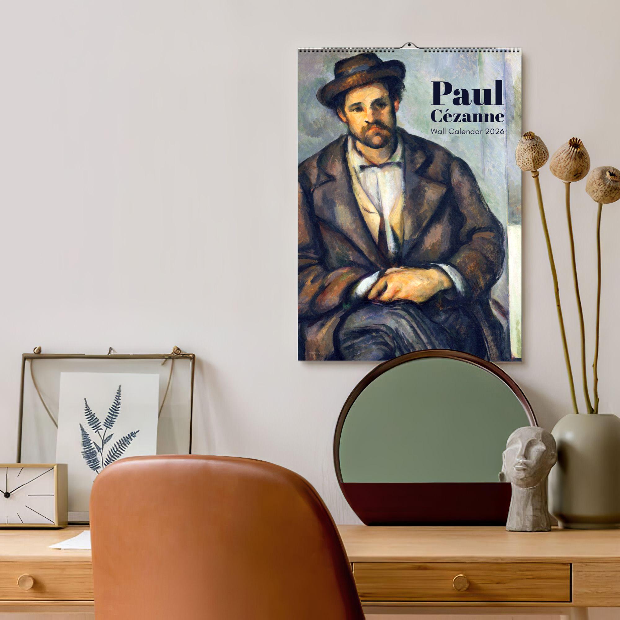 ポール・セザンヌ 壁掛けカレンダー - フランス人アーティスト、ポスト