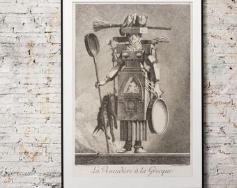 Greek Mythology Art Print – Masquerade Sutler Poster, Ancient Sculpture, Greece, Light Academia Decor