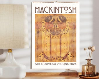 Charles Rennie Mackintosh Wall Calendar – Glasgow Artist