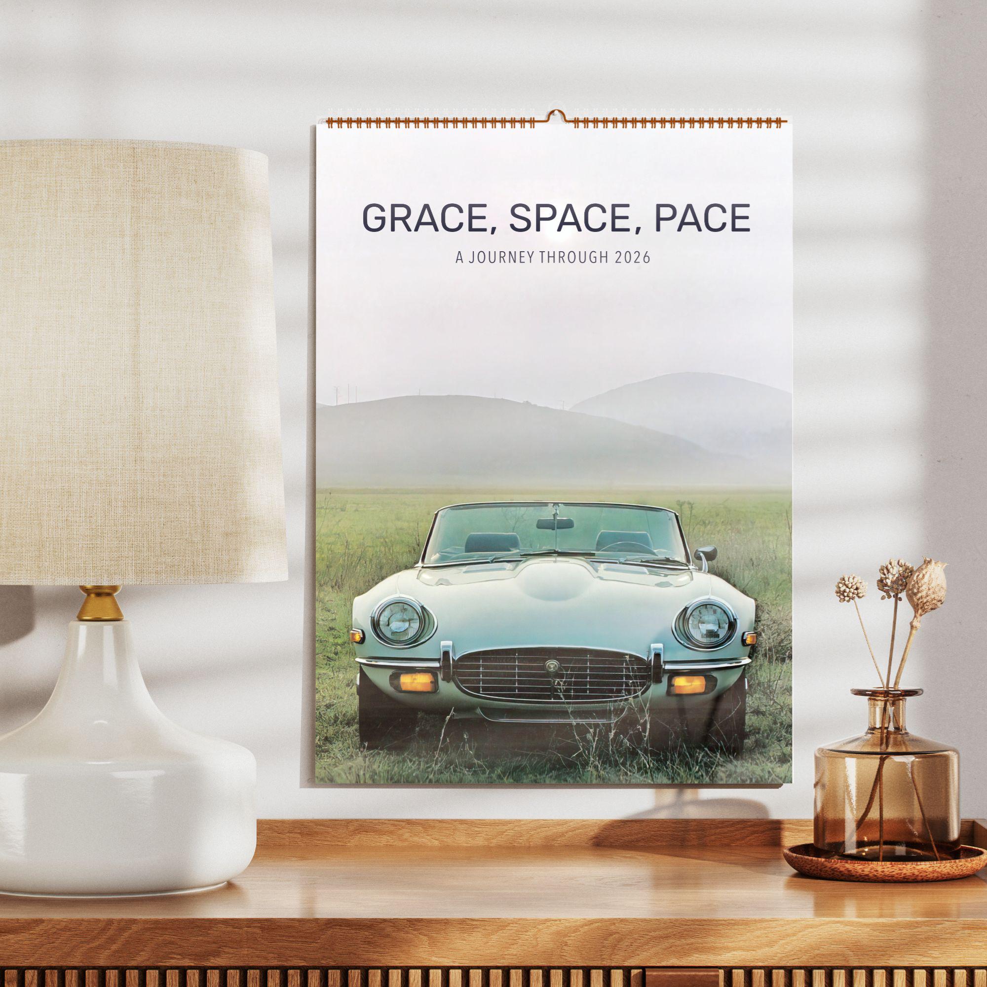 Jaguar Classic Sports Car Wall Calendar - Vintage Models, Semi