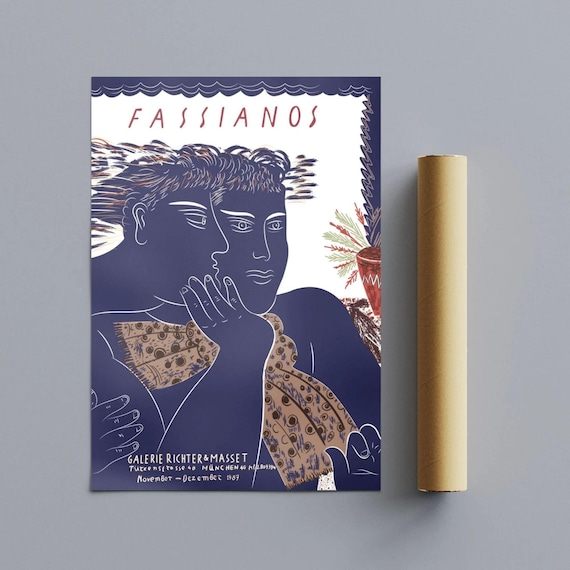 Alekos Fassianos Exhibition Poster - Galerie Richter & Masset