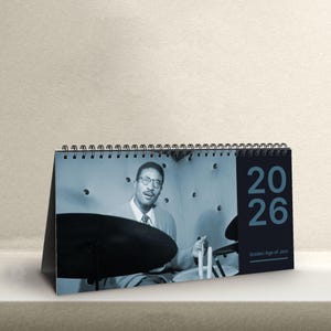 The Golden Age of Jazz Tischkalender | Kultige Musiker Porträts | Jazz - Tagesplaner | Ideales Geschenk für Jazz Aficionados