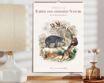 Oliver Goldsmith's Vintage Nature Calendar - Classic Illustrated Gift for Historians & Nature Lovers