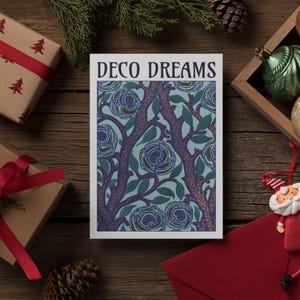 Art Deco Gruß-Karten-Set | Emile-Allain Séguy Florale Kunst, Vintage Jugendstil Schreibwaren | Einzigartiges Geschenk für Kunstliebhaber