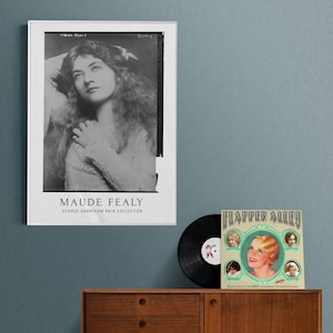 Maude Fealy Silent Screen Star Poster | Early Cinema Icon | 1920s Film Legend, Vintage Hollywood Actress, Silent Movie Star Print