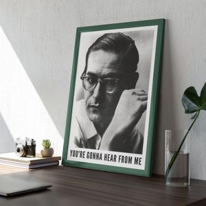 Jazzposter Bill Evans New York, 1961 - cadeau voor muziekliefhebber, galerie Matte