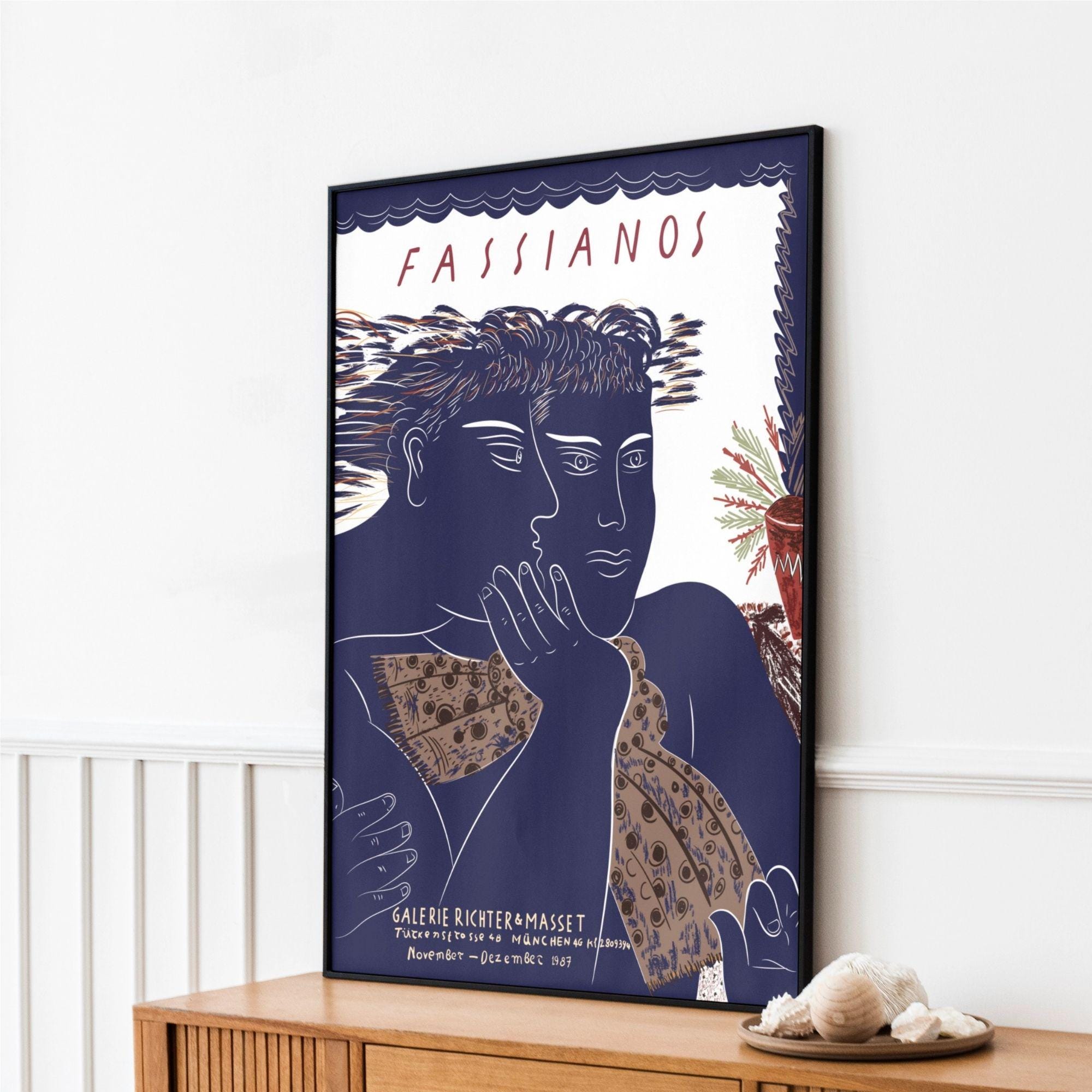 Alekos Fassianos Exhibition Poster - Galerie Richter & Masset