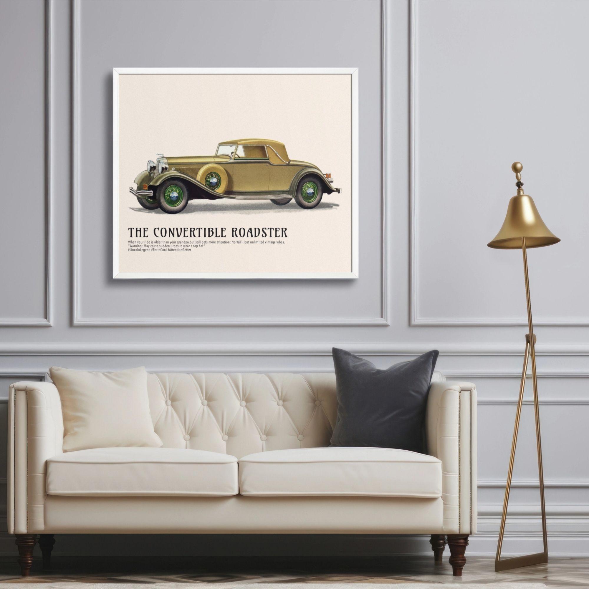 1933年リンカーン・コンバーチブル・ロードスターのポスター