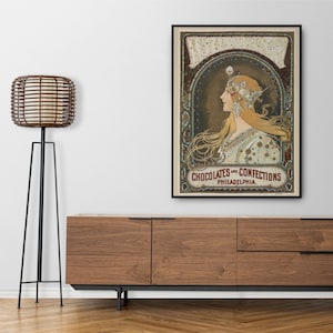 Alphonse Mucha Jugendstil &#39;Sternzeichen&#39; Poster | Einzigartiges Wand-Kunst-Geschenk für Sie & Freunde
