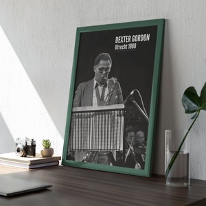 Póster de Dexter Gordon Jazz: un regalo musical único / ideal para realzar la decoración de su sala de estar