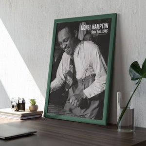 Lionel Hampton Jazz Poster: Vintage New York Club Wall Art