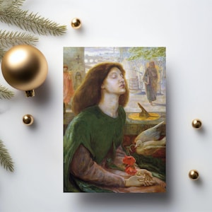 Juego de tarjetas de felicitación de Beatrix: 10 tarjetas en blanco de arte victoriano romántico, regalo prerrafaelita de Dante Gabriel Rossetti