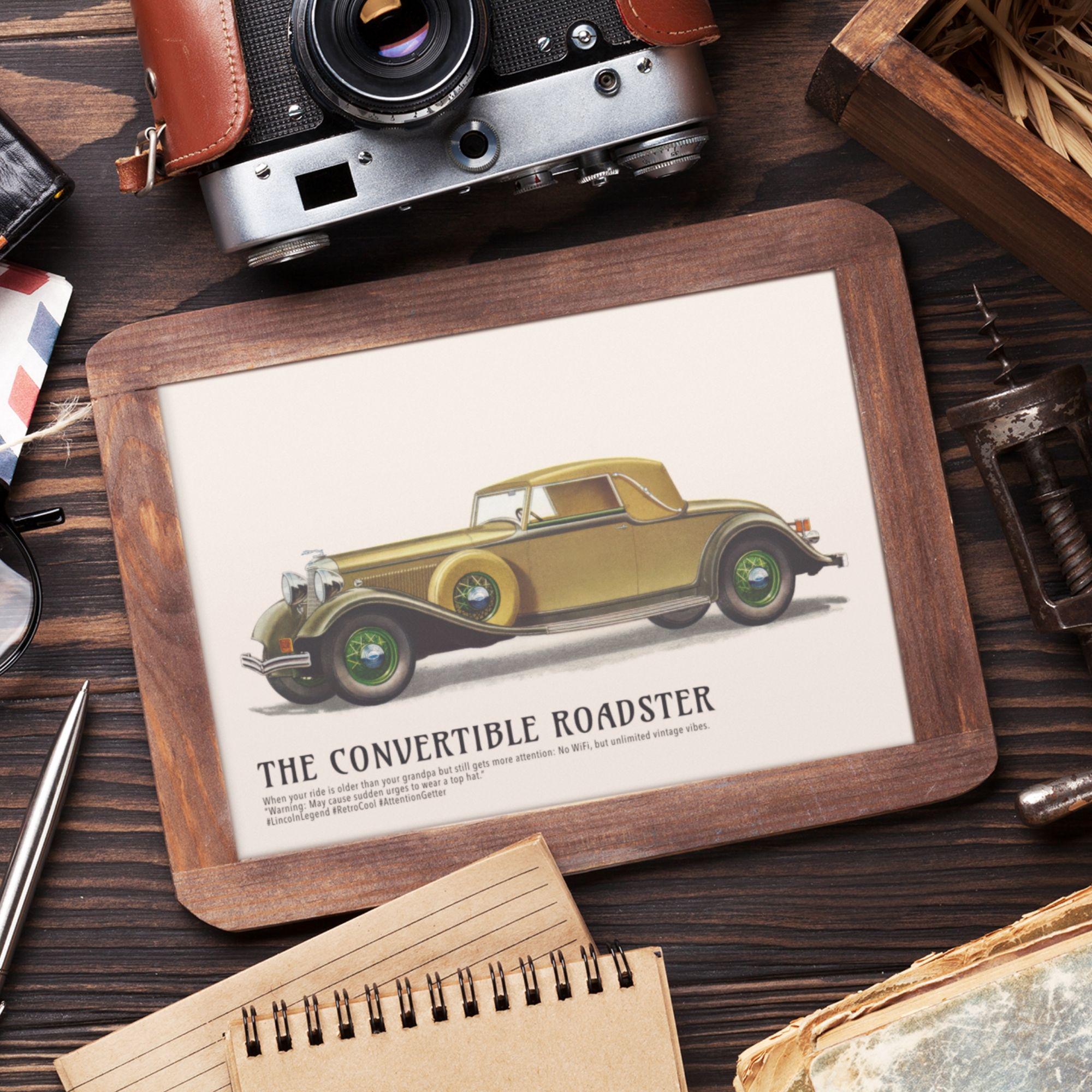 1933年リンカーン・コンバーチブル・ロードスターのポスター