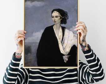 Romaine Brooks – Ida Rubinstein, pintora, regalo lésbico, lámina artística
