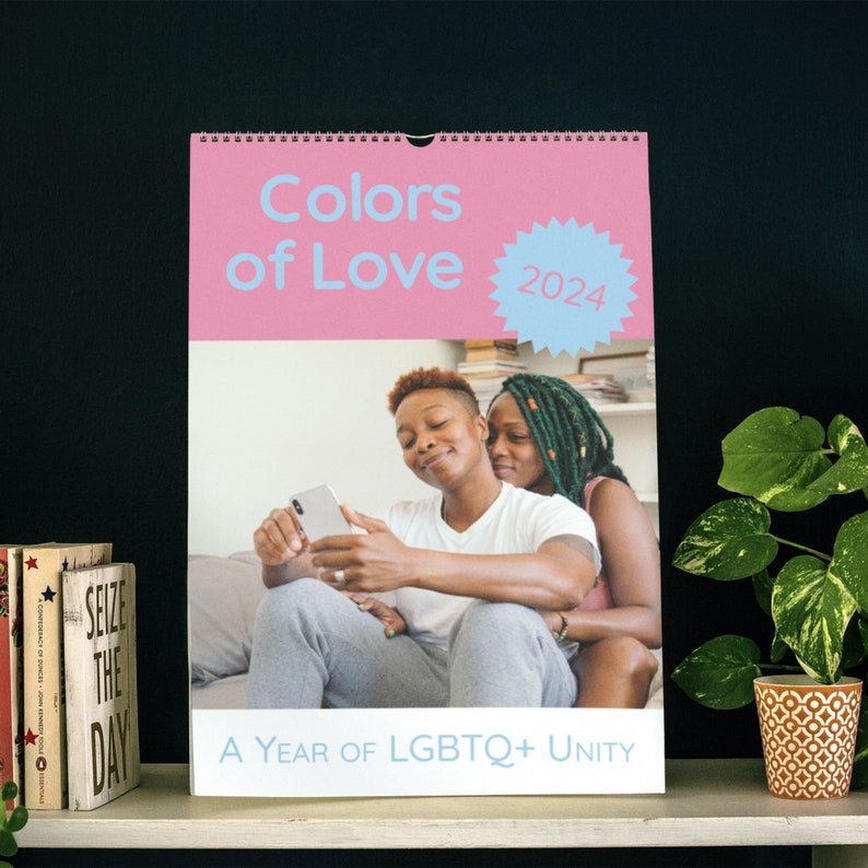 Colors of Love 2024 Wall Calendar LGBTQ Art Lesbian & Gay Imagery