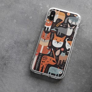 Telefoonhoesje 'Whisker Wonders': iPhone 14/15/13/12/11/SE, Samsung S21/S22/S23-hoesje, stijlvolle bescherming, compatibel met draadloos opladen
