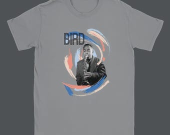 Charlie Parker - Jazz Legend T-Shirt, Classic Jazz Saxophone Tee, Oversized T Shirt, Gifts for Musicians