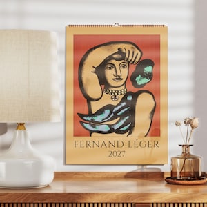 Fernand Léger Wandkalender – Französischer Künstler, Abstrakte Kunst Kubismus, Semi-Glossy Papier
