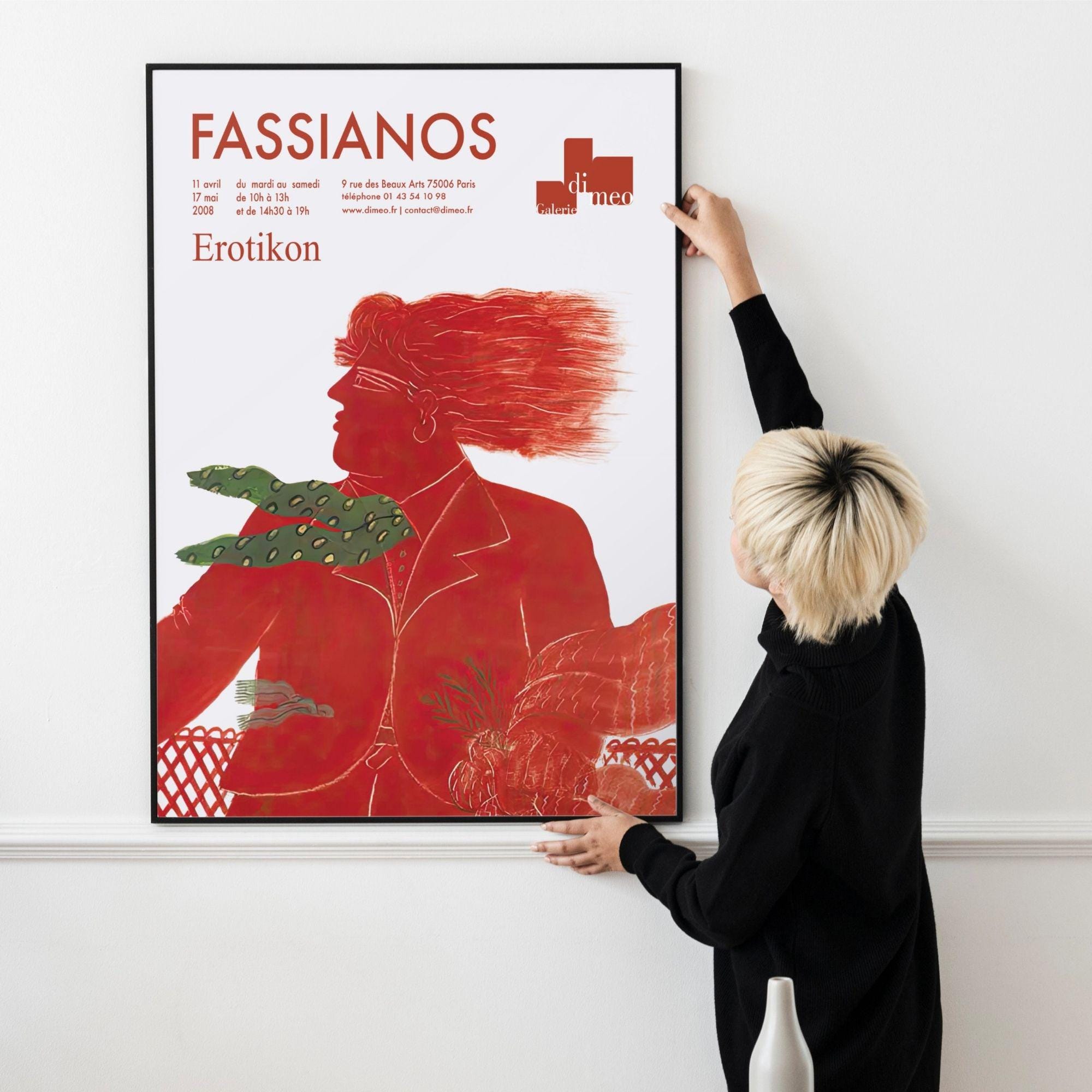 アレコス・ファシアノス展ポスター - Galerie Di Meo 2008 - Etsy 日本