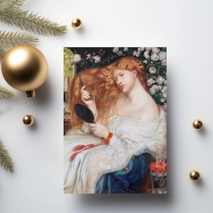 Juego de tarjetas de felicitación de Lady Lilith: 10 tarjetas de arte victoriano, recuerdo prerrafaelita en blanco de Dante Gabriel Rossetti