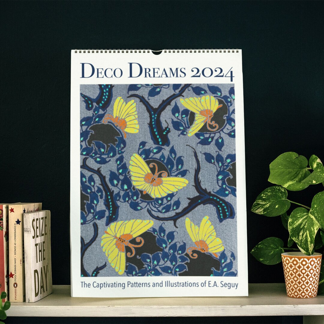 Art Deco Wall Calendar 2025 Emilealain Seguy Illustrated Patterns