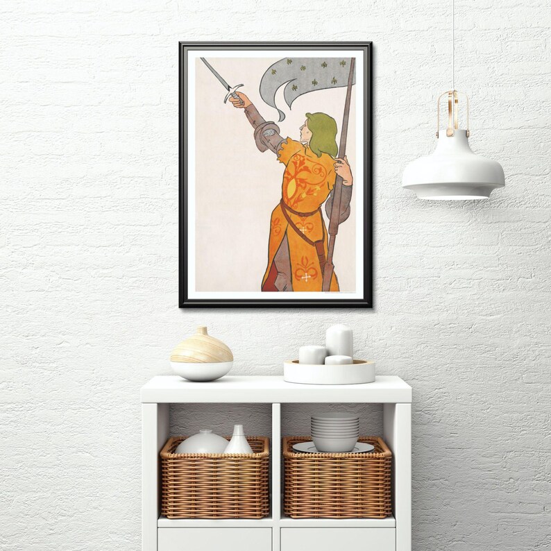 Edward Penfield – Joan of Arc, Bohemian Decor, Smooth Matte Art Print image 5