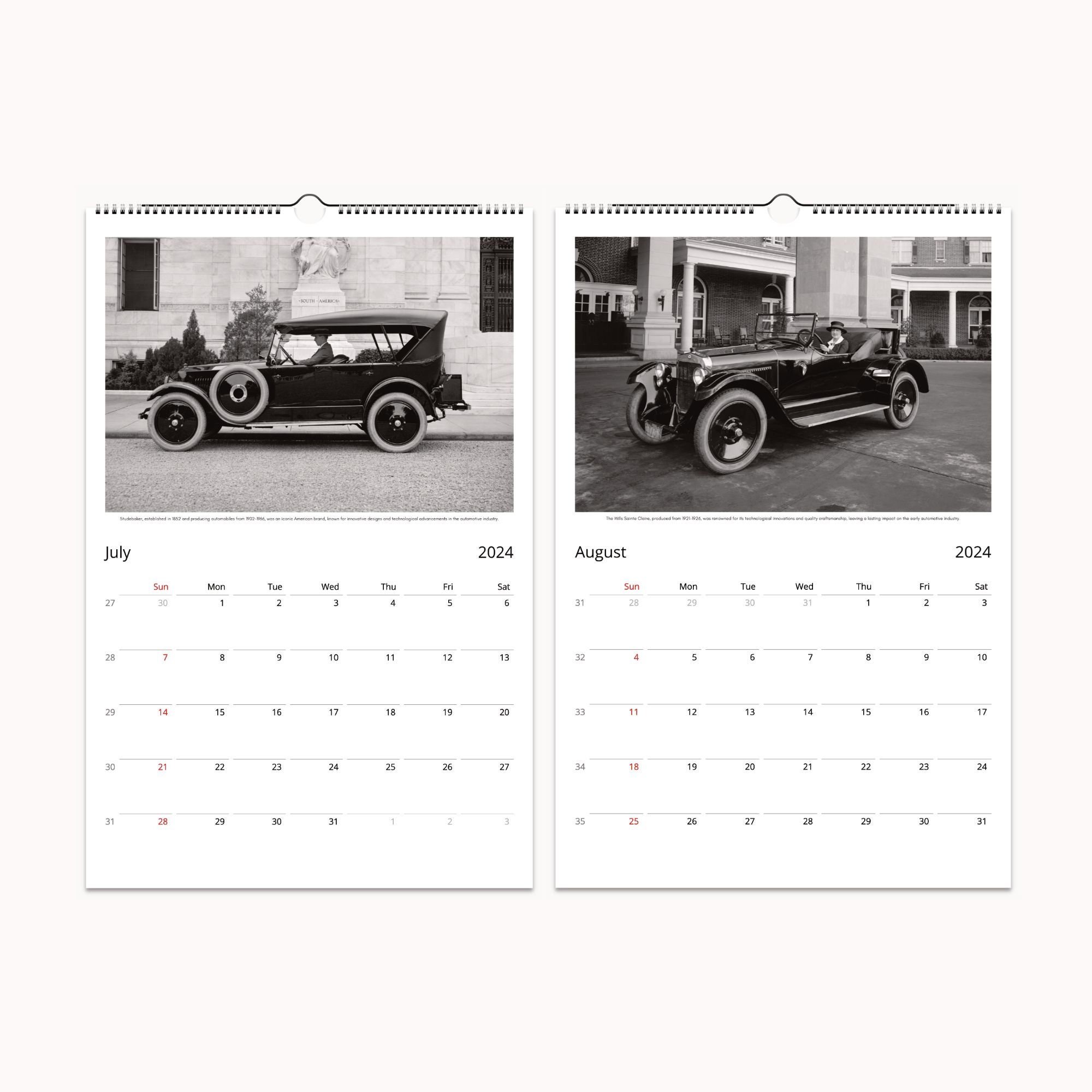 2024 Wall Calendar: Roaring Twenties Perfect Gift for Car Enthusiasts  Vintage American Automobile Legacy Collection - Etsy
