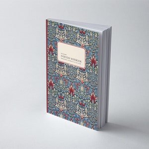 William Morris: Snakeshead, Victorian Arts and Crafts, Personalised Journal Book Gift
