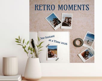 Retro Polaroid Wall Calendar - Vintage Photography Art