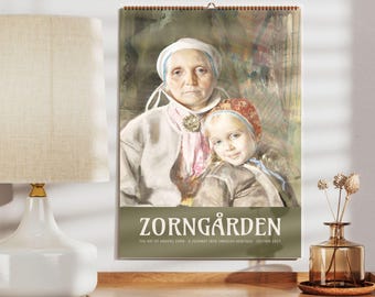 Anders Zorn Wandkalender - Schwedischer Künstler, magischer Realismus, seidenmattes Papier