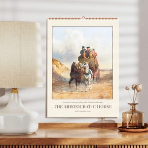 Calendario da parete equestre vittoriano: Scene rurali di John Frederick Herring - Un regalo perfetto