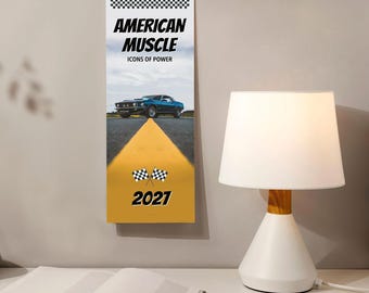 Ford Mustang Wall Calendar – Classic Cars, Car Enthusiast, Semi-Glossy Paper