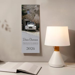 Citroën 2CV Wall Calendar - Classic French Car Art, Vintage Auto Decor, Retro Car Gift, 2CV Lover, Car Enthusiast Calendar Gift