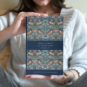 Dotted journal by William Morris: Strawberry Thief, Arts and crafts, Dot grid paper, Junk notebook, My diary