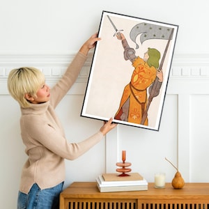 Edward Penfield – Joan of Arc, Bohemian Decor, Smooth Matte Art Print image 2