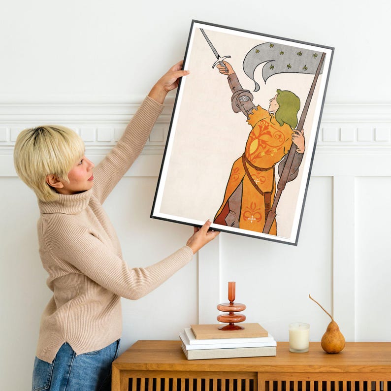Edward Penfield – Joan of Arc, Bohemian Decor, Smooth Matte Art Print image 2