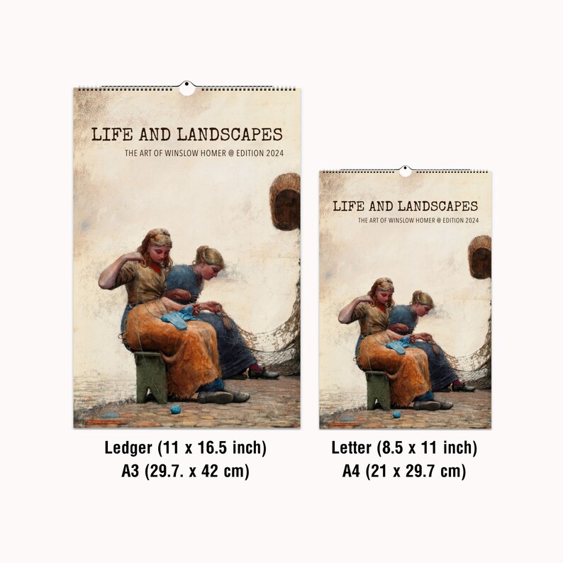 2024 Wall Calendar Winslow Homer Perfect Gift Ideas for Etsy