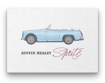 Austin Healey 'Mark IV' Sprite - Vintage Car Poster