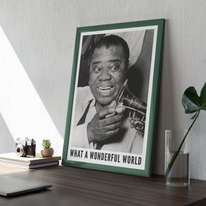 Louis Armstark Jazz Poster: Ein Einzigartiges Musik Geschenk | Perfekt zur Aufwertung Ihrer Bürowandkunst