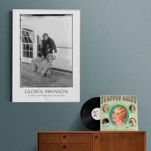 Gloria Swanson Silent Movie Icon Poster | 1920s Film Legend | Classic Hollywood Actress, Vintage Film Star, Silent Era Celeb Print