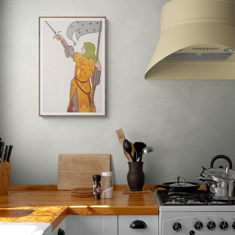 Edward Penfield – Joan of Arc, Bohemian Decor, Smooth Matte Art Print image 4