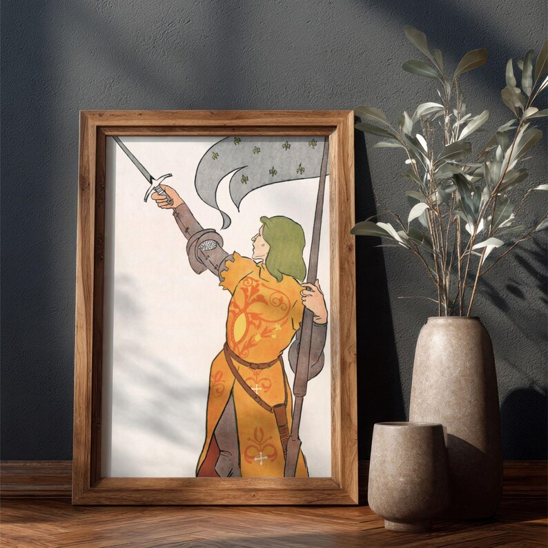 Edward Penfield – Joan of Arc, Bohemian Decor, Smooth Matte Art Print image 9