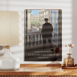 Calendario da parete Gustave Caillebotte / Strade parigine impressioniste / Pittore francese come regalo di calendario unico