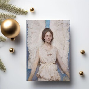 Blanco kaarten Abbott Handerson Thayer Angel – wenskaartenset kunstliefhebber, unieke bedankkaarten voor speciale gelegenheden