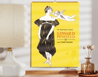 Edward Penfield-wandkalender – American Artist, vintage reclame, halfglanzend papier