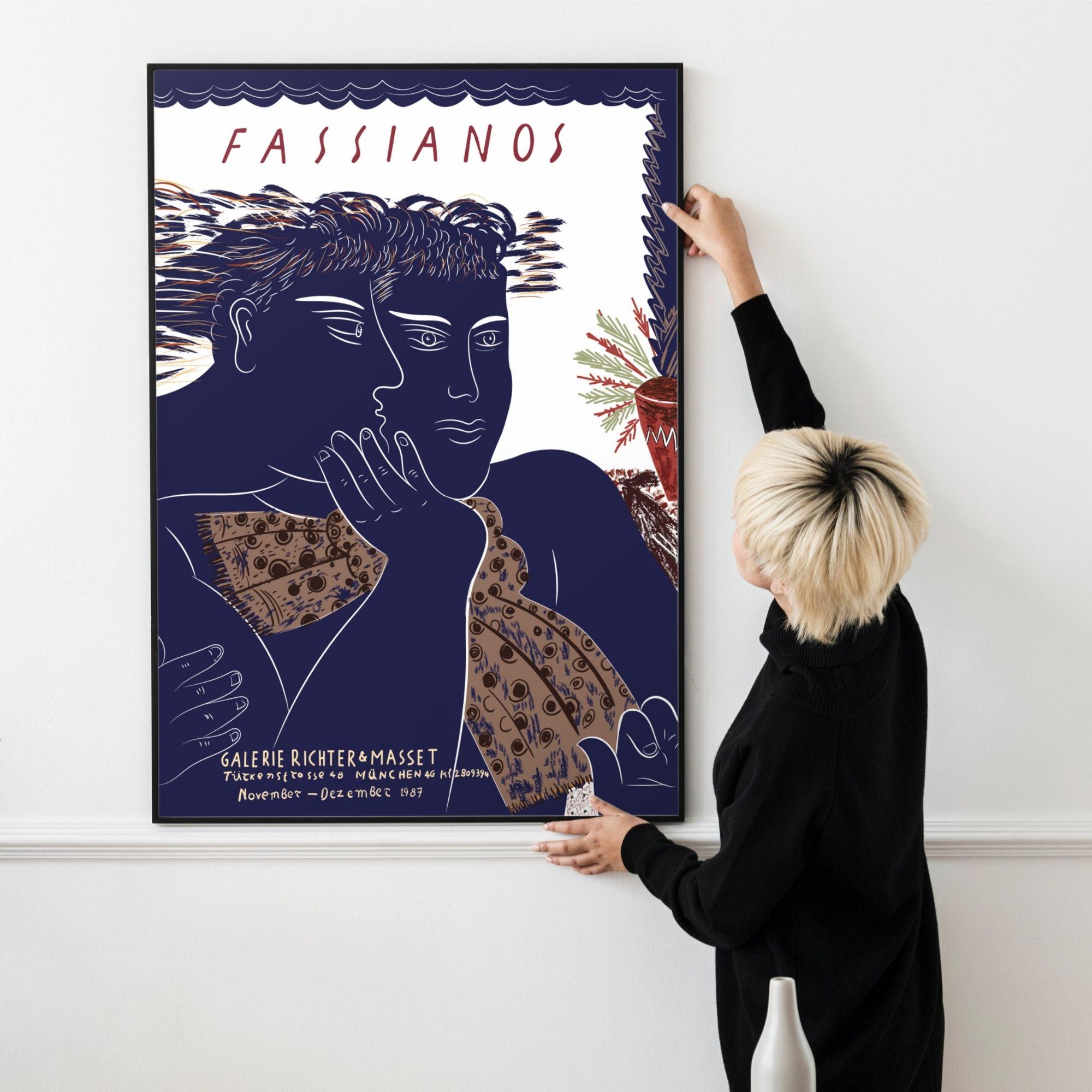 Alekos Fassianos Exhibition Poster - Galerie Richter & Masset