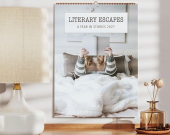 Kalender für Bücherliebhaber – Dekorative Dekoration für Bücherfreunde, Geschenkidee für Literaturbegeisterte, seidenmattes Papier