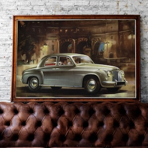 Classic British Car Printable Art – Rover P4 Wall Decor, Classic Cars Gift, Digital Download for Car Collectors & Enthusiasts