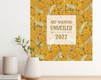 Maurice Verneuil Art Nouveau Wall Calendar - Bohemian Style, Semi-Glossy Paper