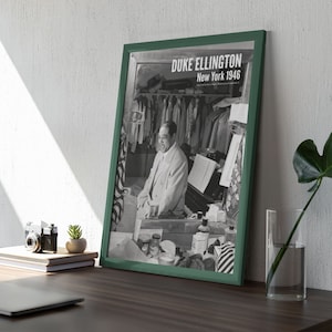 Duke Ellington Jazz Music Poster - 1950s Jazz Music, Thoughtfull Gift, Paramount Theater New York, 1946